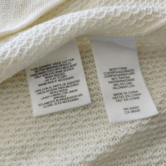 Jones new york open stryle front pockets chain aroun front cardigan sweater - Picture 11 of 12